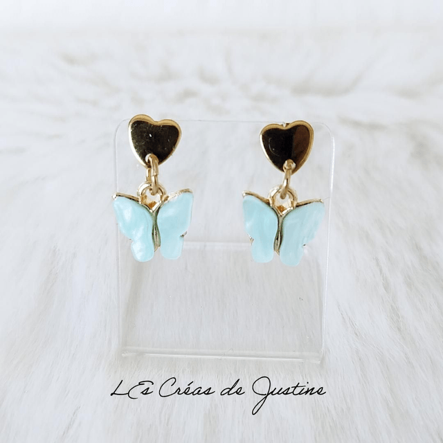 Papillons bleu glacier 
