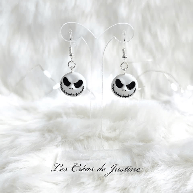 Boucles d'oreilles Jack skellington 