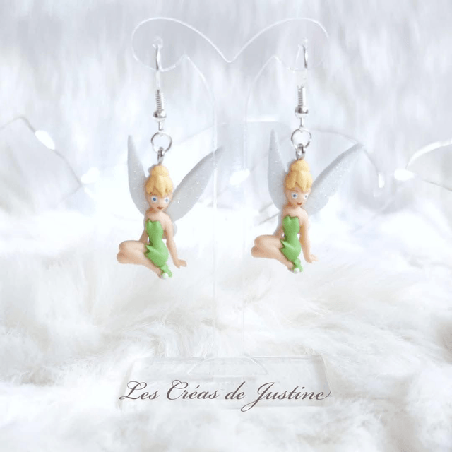 Boucles d'oreilles Fée clochette 