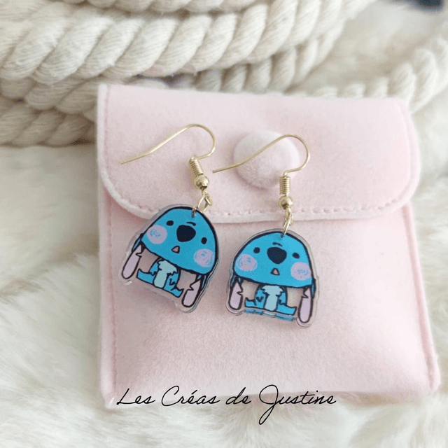 Boucles d'oreilles stitch 