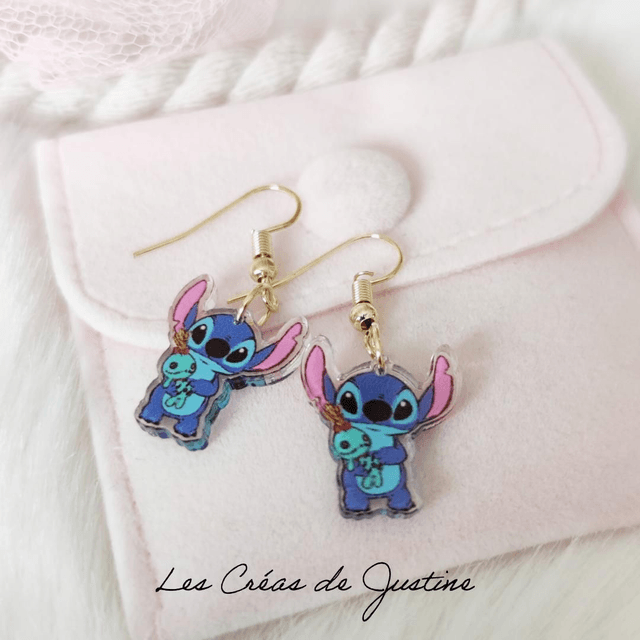 Boucles d'oreilles Stitch 