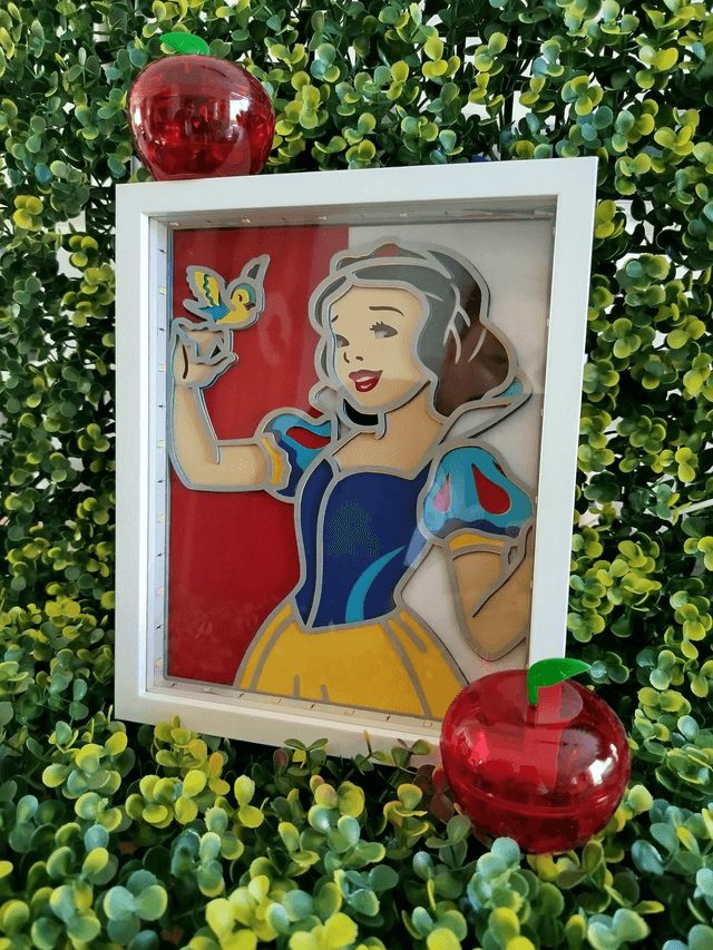 Cadre lumineux Blanche neige 