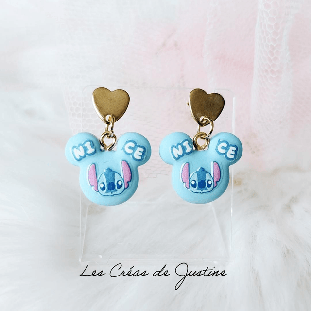 Boucles d'oreilles stitch 