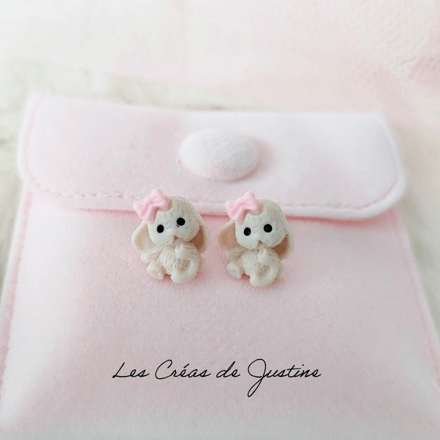 Boucles d'oreilles lapin 