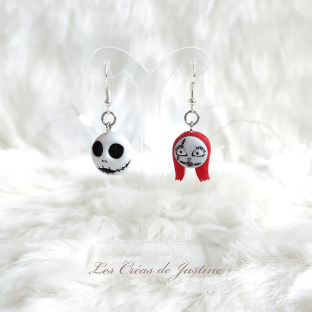 Boucles d'oreilles Jack et Sally 