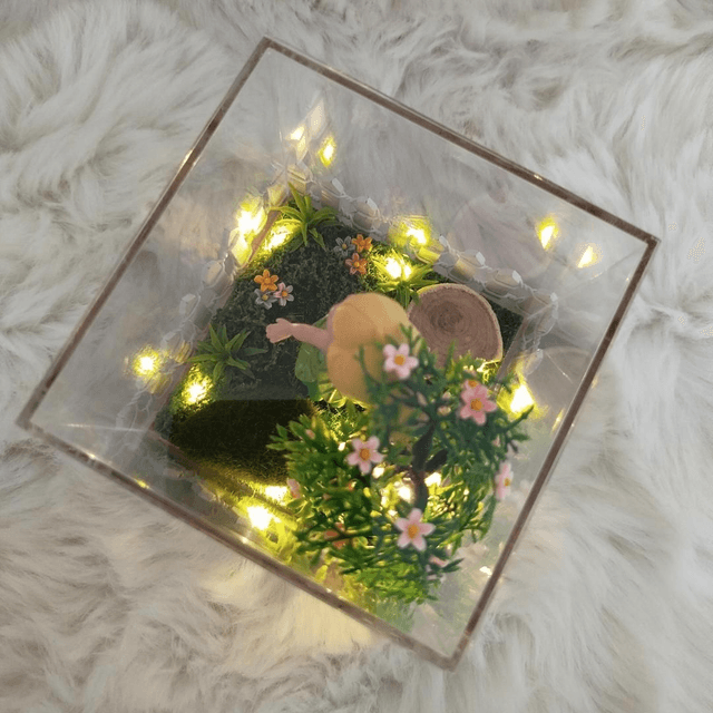 Cloche diorama La Fée clochette 