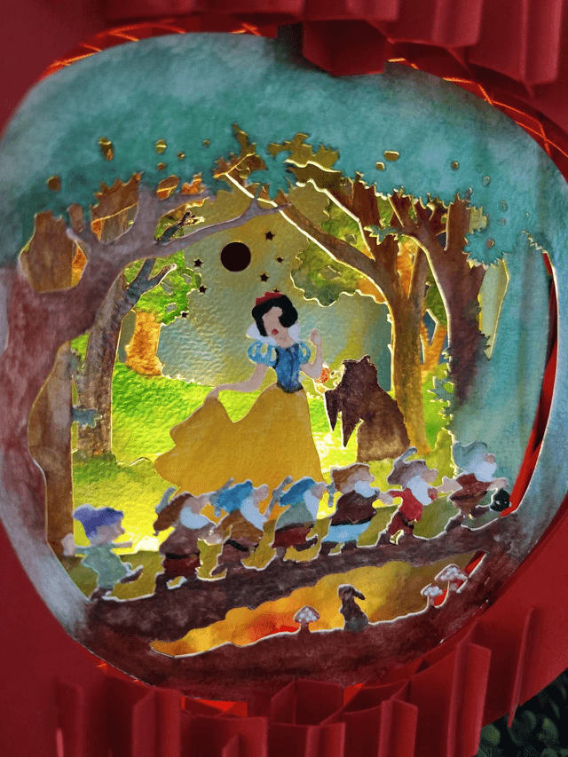 Lampe lumineuse Blanche neige 