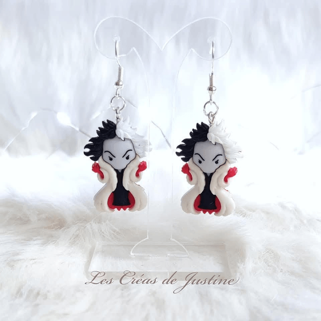 Boucles d'oreilles Cruella Devil