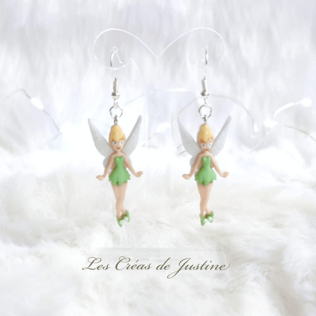 Boucles d'oreilles Fée clochette 