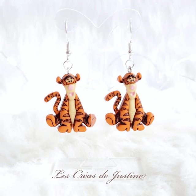 Boucles d'oreilles Tigrou 