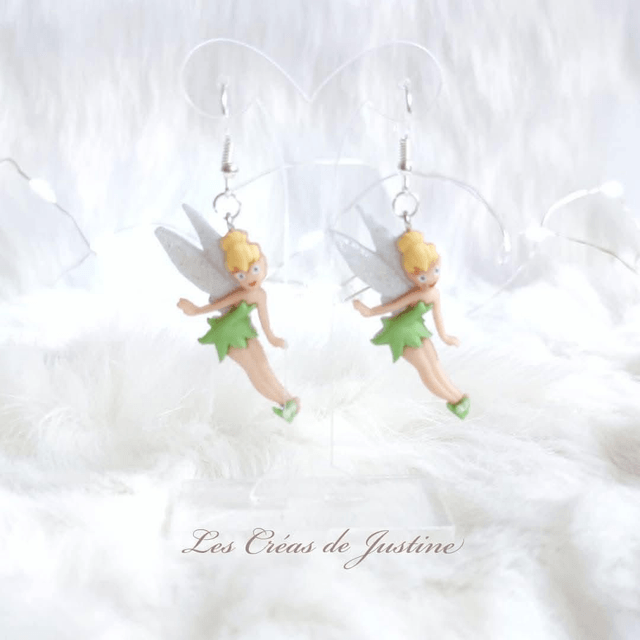 Boucles d'oreilles Fée clochette 
