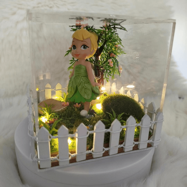 Cloche diorama La Fée clochette 