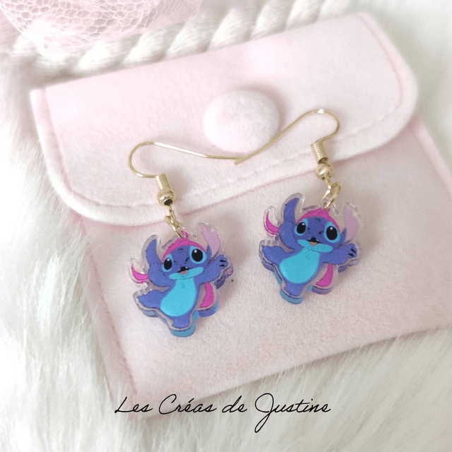 Boucles d'oreilles Stitch 
