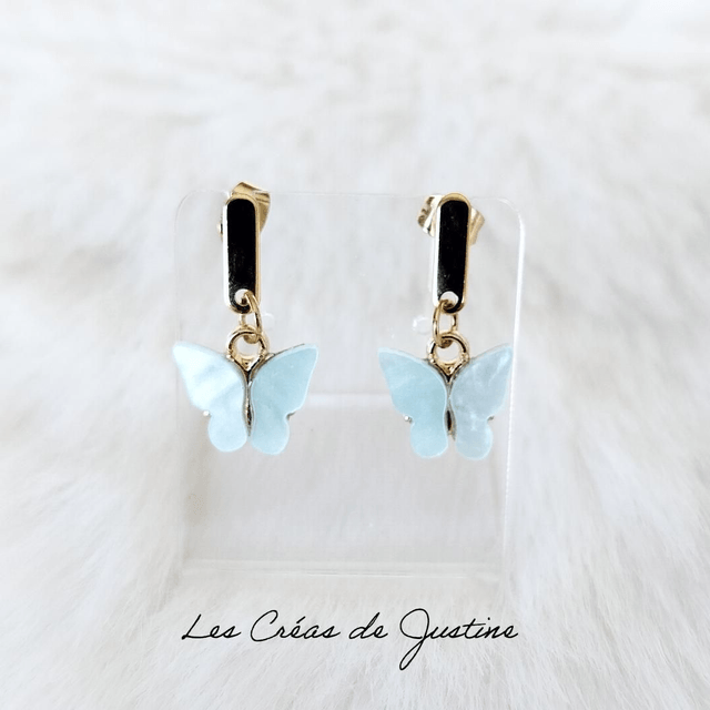 Papillons bleu glacier 