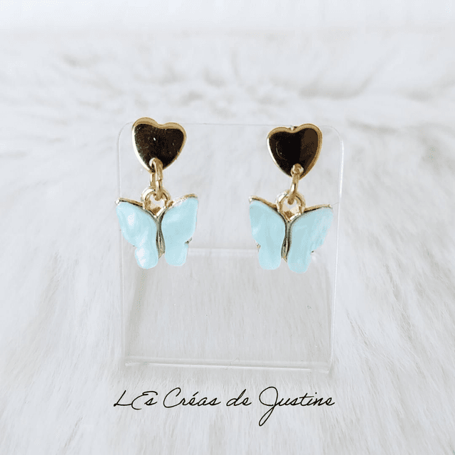 Papillons bleu glacier 