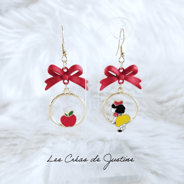 Boucle d&#039;oreille Blanche neige