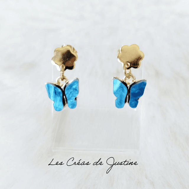 Papillons bleu turquoise 