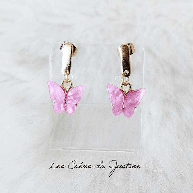 Papillons rose 