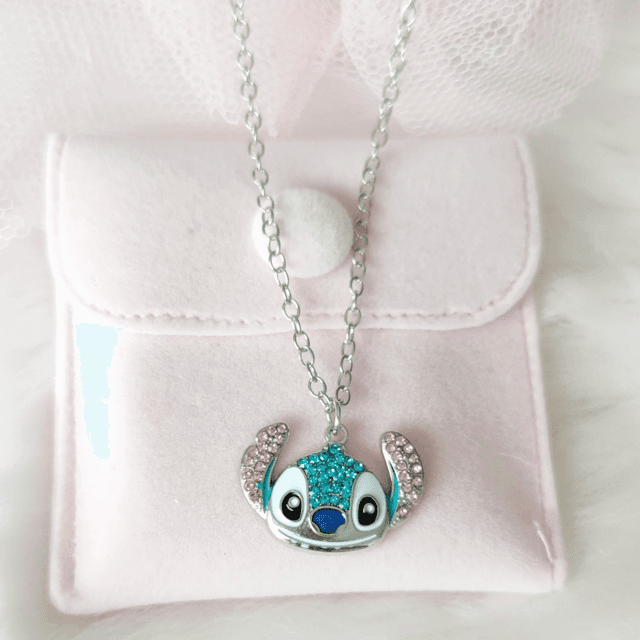 Collier strass Stitch
