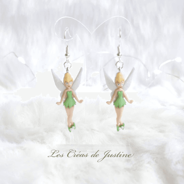 Boucles d&#039;oreilles Fée clochette 