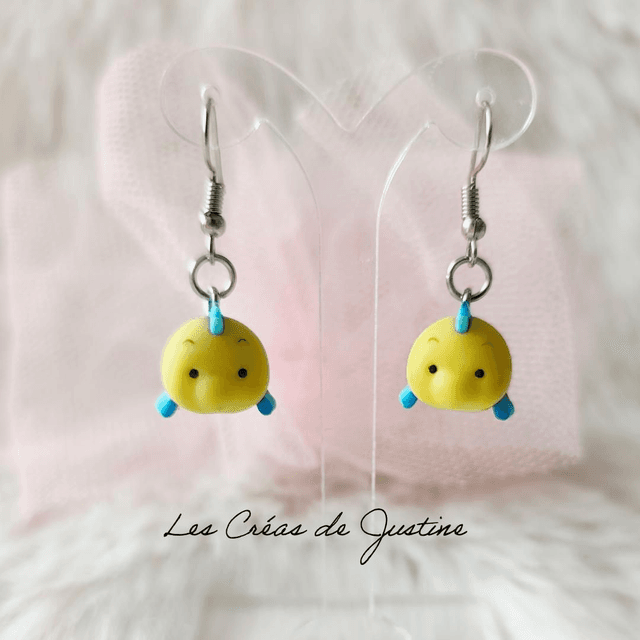 Boucles d&#039;oreilles Tsum tsum polochon 