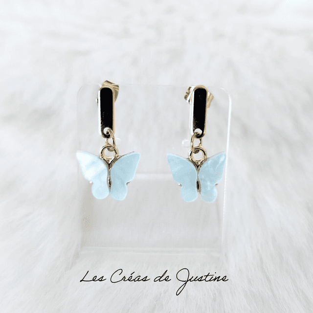 Papillons bleu glacier 