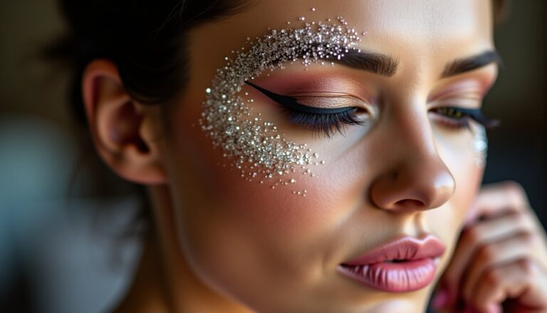 Maquillage aux strass : astuces pour un look scintillant et glamour