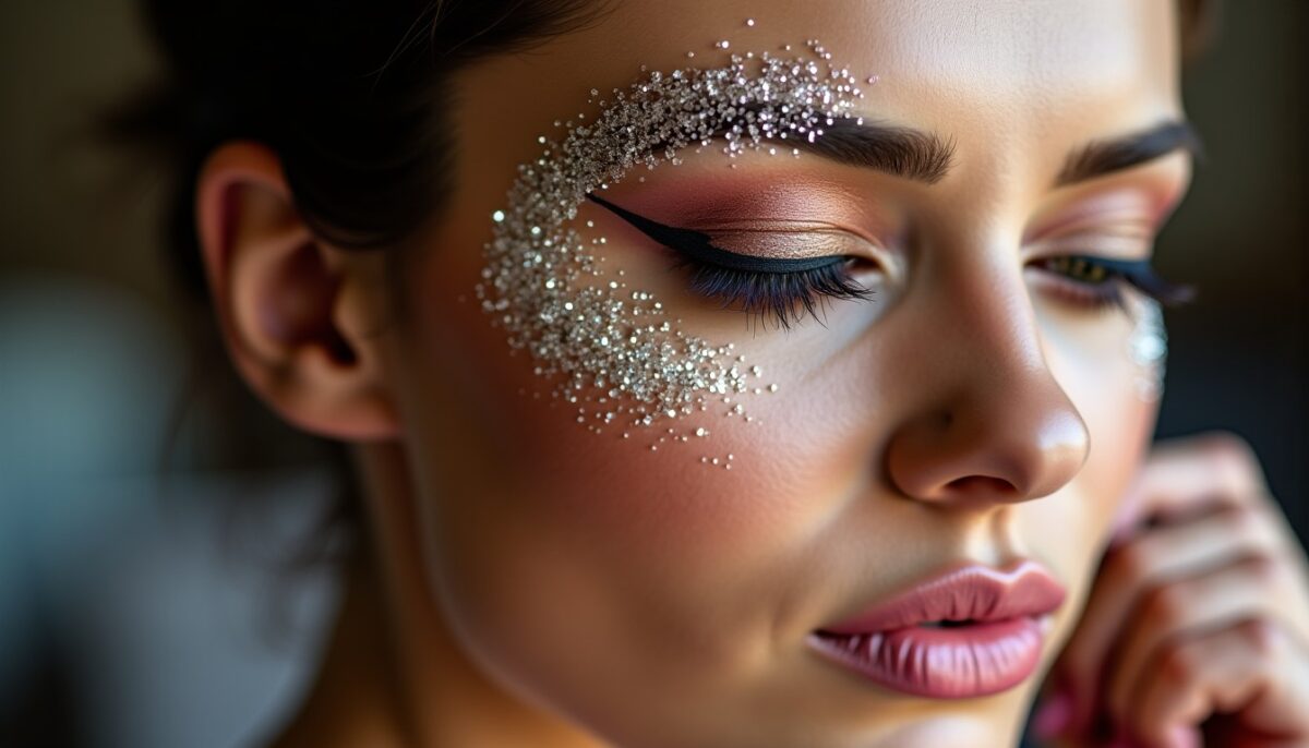 Maquillage aux strass : astuces pour un look scintillant et glamour