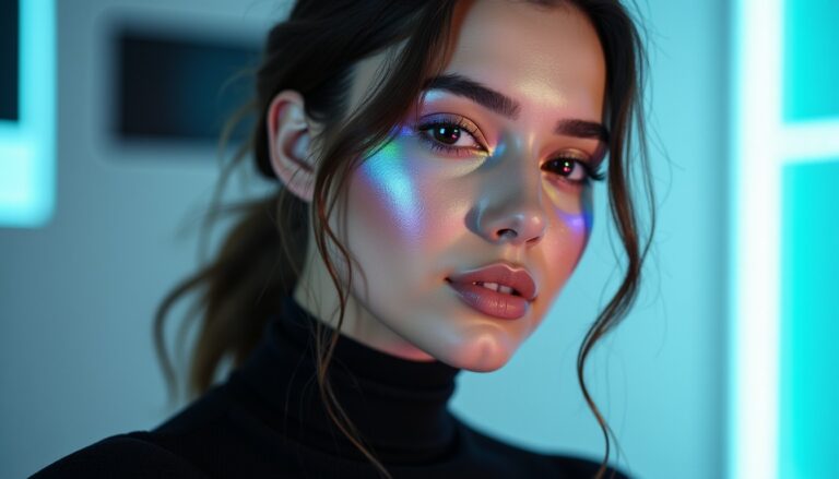 Maquillage holographique : guide des techniques innovantes et des produits incontournables